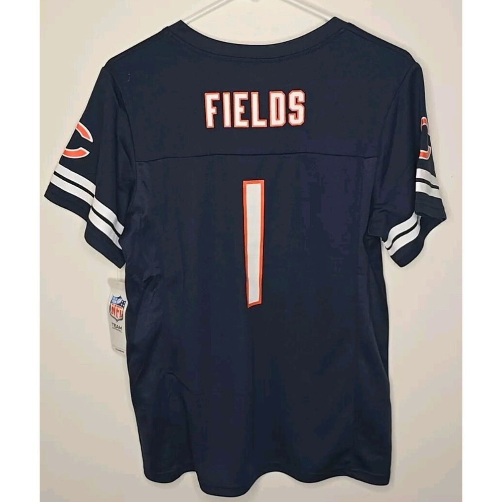 Justin‎ Fields Chicago Bears Jersey Womens M NFL Team Apparel Football Blue NWT